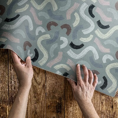 Vinylový koberec Abstraktní retro linie