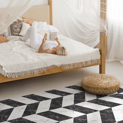 Vinylový koberec Monochromatická kamenná rybí kost mramor