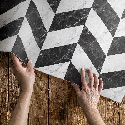 Vinylový koberec Monochromatická kamenná rybí kost mramor