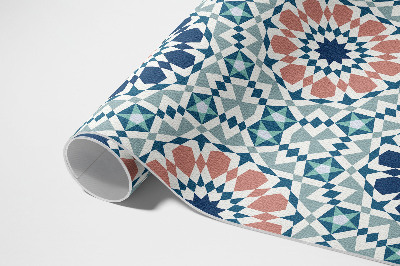 Vinylový koberec Kaleidoskop pastelový geometrický vzor