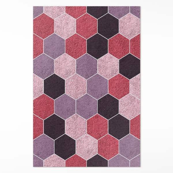 Hexagonální dlaždice imitace plyše