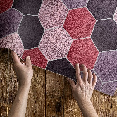 Hexagonální dlaždice imitace plyše