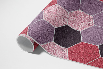 Hexagonální dlaždice imitace plyše