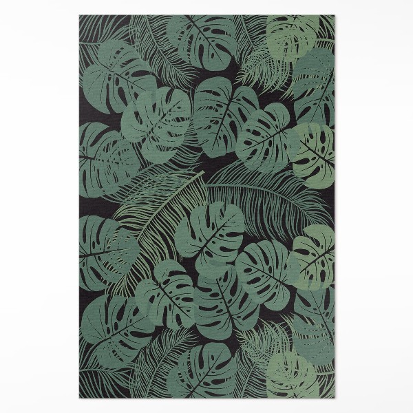 Ilustrace tropických rostlin monstera
