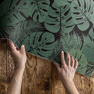Ilustrace tropických rostlin monstera