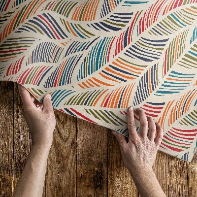 Vinylový koberec Barevné abstraktní listy boho