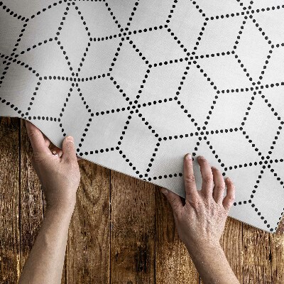 Vinylový koberec Kostky krychle 3D moderní tečky
