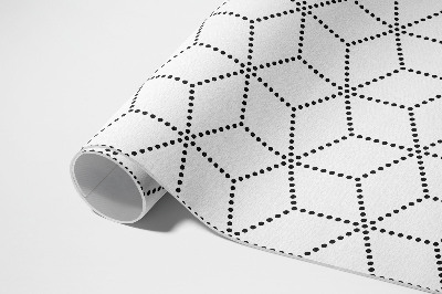 Vinylový koberec Kostky krychle 3D moderní tečky