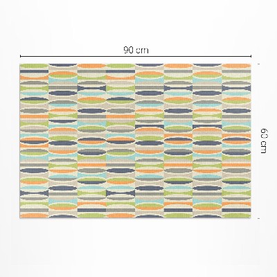 Vinylový koberec Abstraktní elipsy ve stylu retro