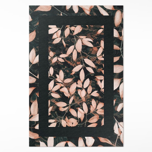 Rostlinný motiv podzimní listí boho retro