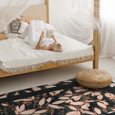 Rostlinný motiv podzimní listí boho retro