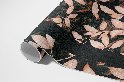 Rostlinný motiv podzimní listí boho retro