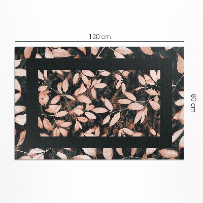 Rostlinný motiv podzimní listí boho retro