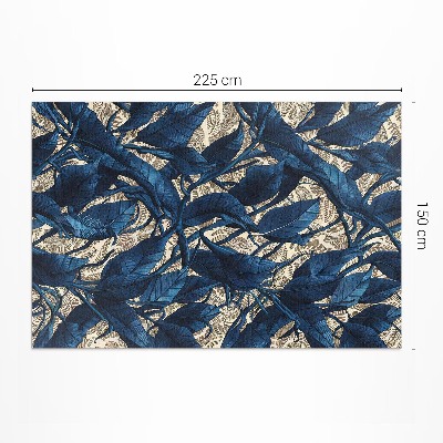 Vinylový koberec Chrpy listy rostlin přírodní motiv