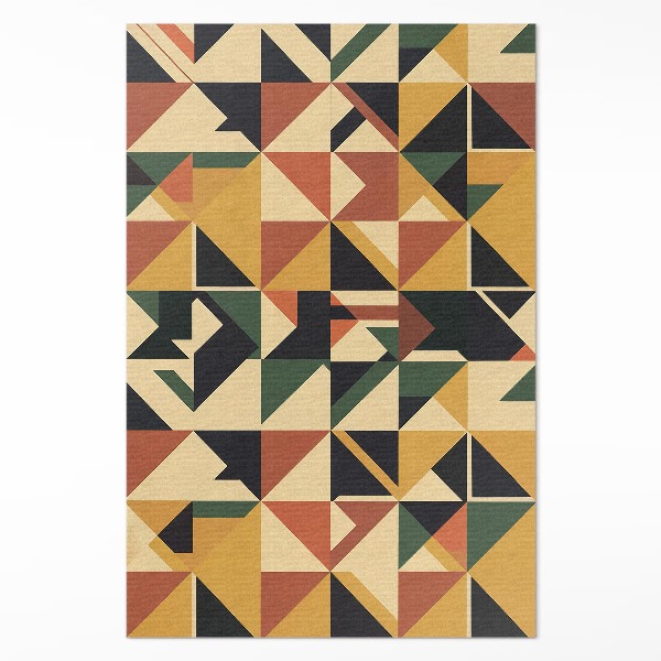 Geometrická barevná abstrakce retro