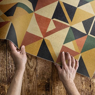 Geometrická barevná abstrakce retro