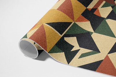 Vinylový koberec Geometrická barevná abstrakce retro