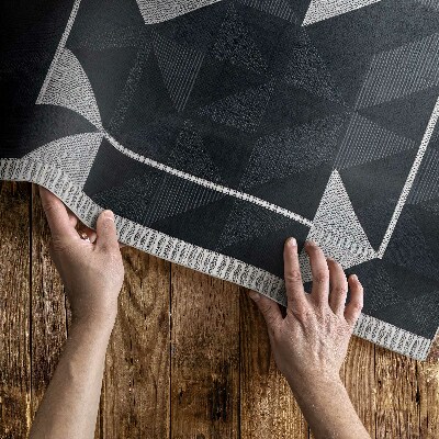 Vinylový koberec Mozaika geometrický vzor vintage