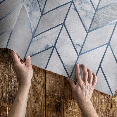 Vinylový koberec Geometrické linie světlý mramor glamour