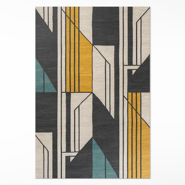 Geometrická abstrakce ve vintage stylu