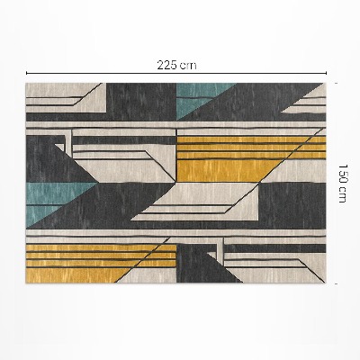 Geometrická abstrakce ve vintage stylu