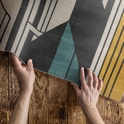Geometrická abstrakce ve vintage stylu