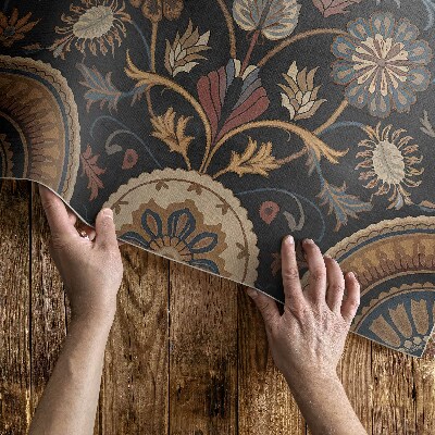 Vinylový koberec Rostlinný ornament perský styl vintage