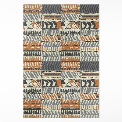 Boho lineární abstrakce indiánský styl