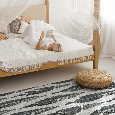 Vinylový koberec Malovaná indiánská pírka boho vintage styl