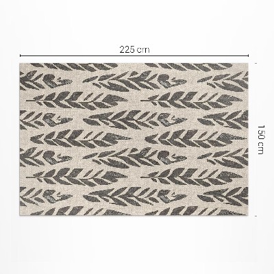 Vinylový koberec Boho malované listy ve vintage stylu