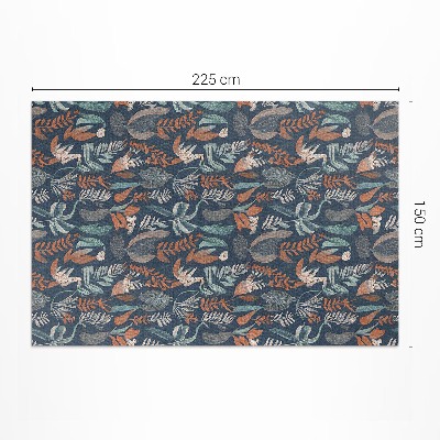 Vinylový koberec Louka květin v boho stylu