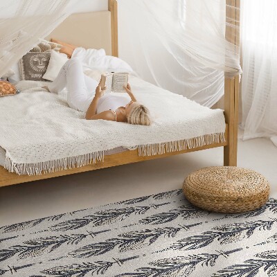 Vinylový koberec Indiánská pírka v boho stylu