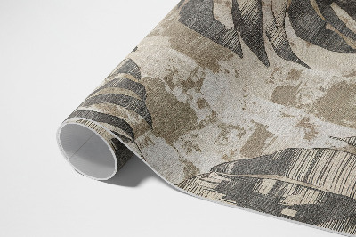 Boho listy rostliny s texturou surový styl