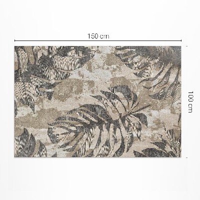 Boho listy rostliny s texturou surový styl