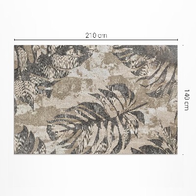 Boho listy rostliny s texturou surový styl