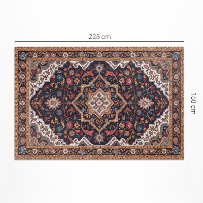 Vinylový koberec Bohatý rostlinný ornament v perském stylu