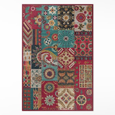 Barevný patchwork vzor v perském stylu