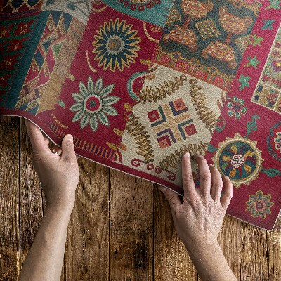 Barevný patchwork vzor v perském stylu