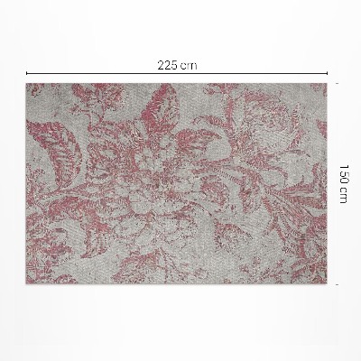 Vinylový koberec Vintage zestárlý rostlinný motiv květiny