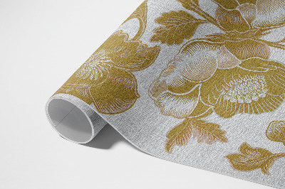 Vinylový koberec Botanický motiv v retro stylu