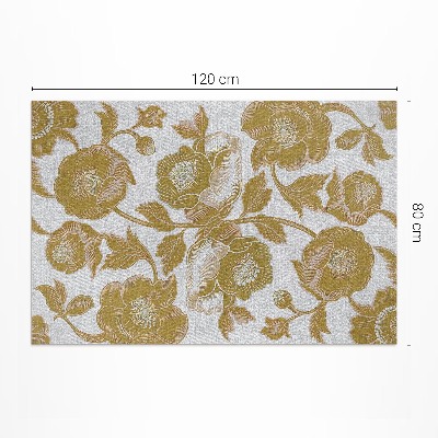 Vinylový koberec Botanický motiv v retro stylu