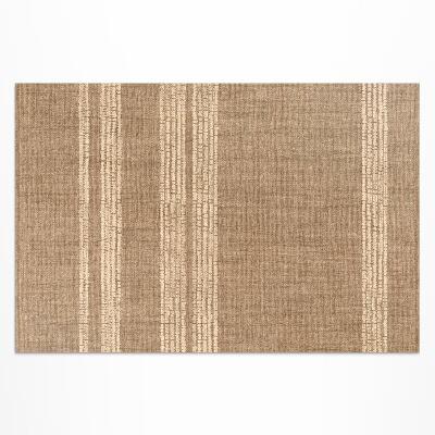 Vinylový koberec Béžová v imitaci látky s boho liniemi