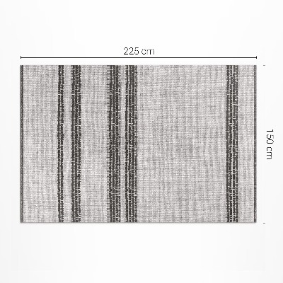Vinylový koberec Šedá v imitaci látky s boho liniemi