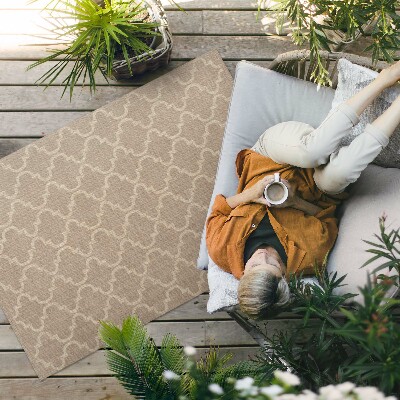 Vinylový koberec marocký vzor elegantní imitace látky