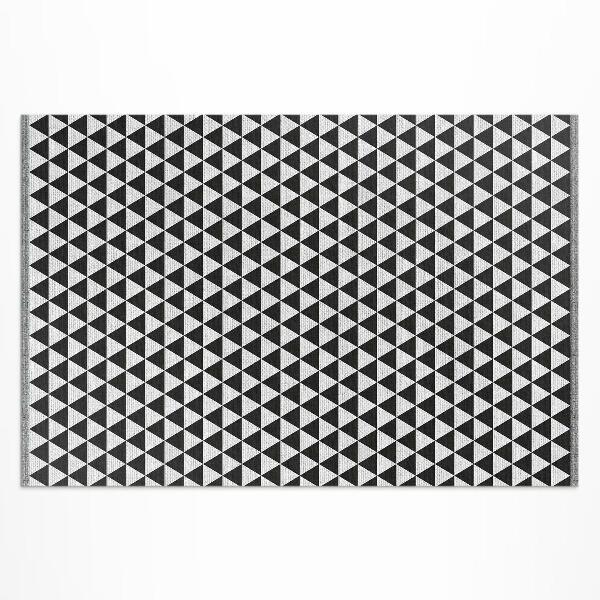 Vinylový koberec trojúhelníkový geometrický vzor imitace látky