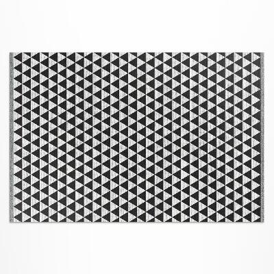 Vinylový koberec trojúhelníkový geometrický vzor imitace látky