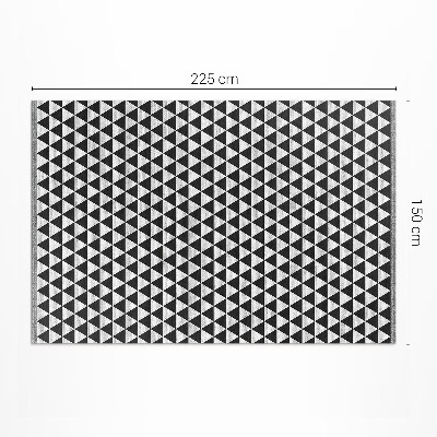 Vinylový koberec trojúhelníkový geometrický vzor imitace látky