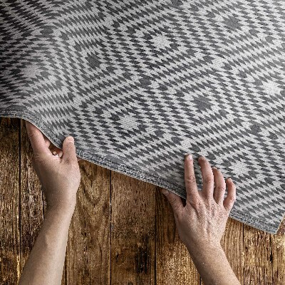 Vinylový koberec turecký geometrický vzor imitace látky