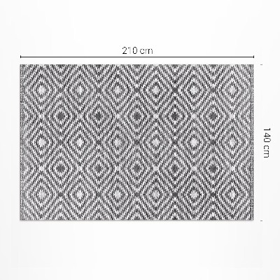 Vinylový koberec turecký geometrický vzor imitace látky