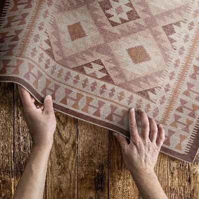 Vinylový koberec Imitace textilu dekorativní s vintage vzorem